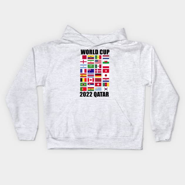 2022 Qatar World Cup Kids Hoodie by Generalvibes